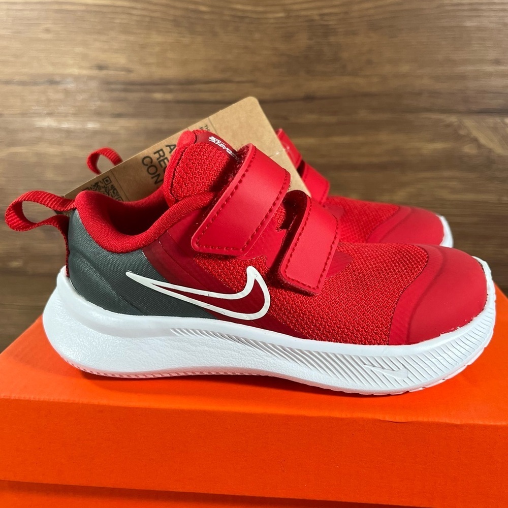 Nike Star Runner 3 NEW‎ University Red Athletic Sneakers Toddler Shoes